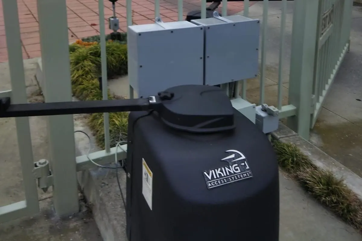 A Viking operator with its cover removed for diagnosis